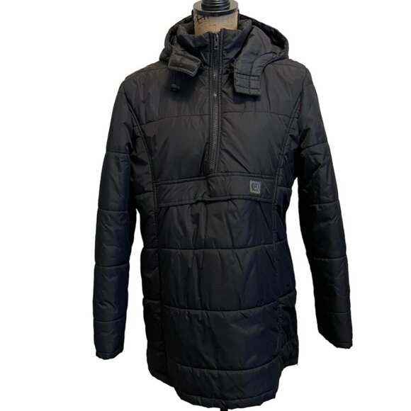 Kenneth Cole Men's Black Quarter Zip Pull Over Quilted Jacket Large - Picture 7 of 7